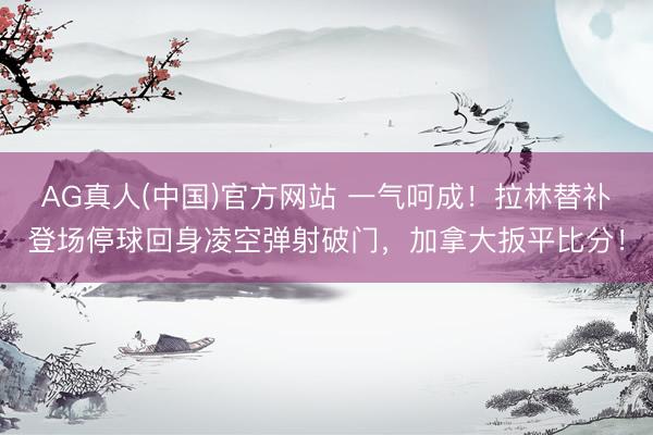 AG真人(中国)官方网站 一气呵成！拉林替补登场停球回身凌空弹射破门，加拿大扳平比分！